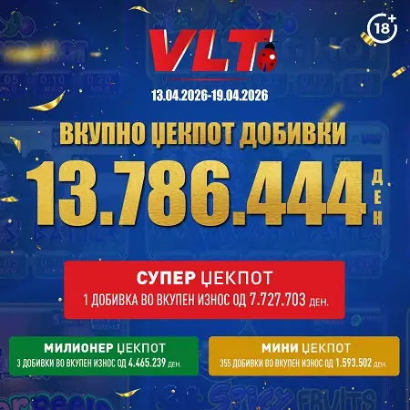 СРЕЌНИ ВЛТ ВЕСТИ: Д.К. ОСВОИ СУПЕР МИЛИОНЕР ВРЕДЕН 7.727.703 ДЕНАРИ