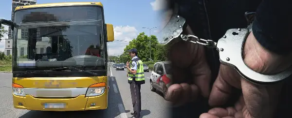 Возач на автобус превезувал патници БЕЗ возачка – уапсен на лице место!