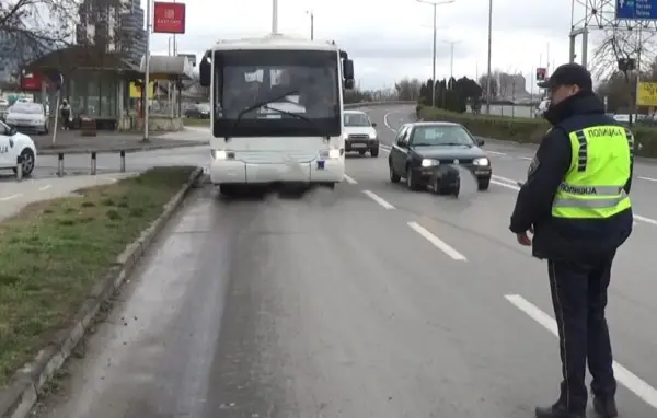 Уапсен возач на автобус, возел патници без да поседува возачка дозвола!