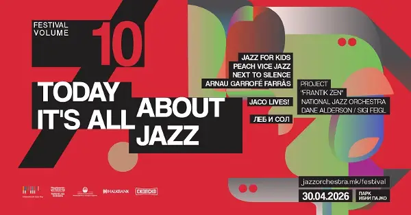 На 30 април во Скопје ќе се одржи „TODAY IT’S ALL ABOUT JAZZ — VOL.10“