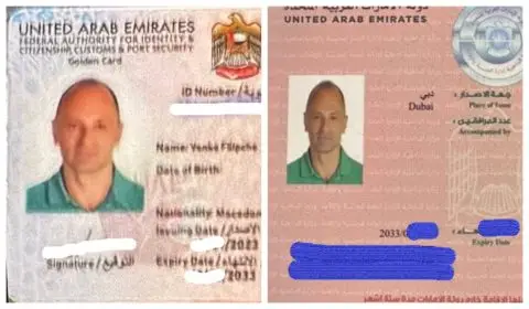 ЕКСКЛУЗИВНО: Ова е златната виза на Филипче за Дубаи