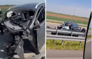 Четворица загинати во Србија. Возејќи со 130 км/ч во погрешна насока, се судрил со автомобил полн со млади луѓе