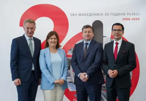 Божиновска на јубилејот на ЕВН со порака за одговорен приватен сектор и цврсти институции