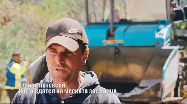 По еден век чекање, асфалт до црквата во Ротино – жителите благодарни на Општина Битола