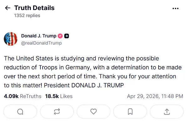 Трамп сега ѝ се заканува на Германија.