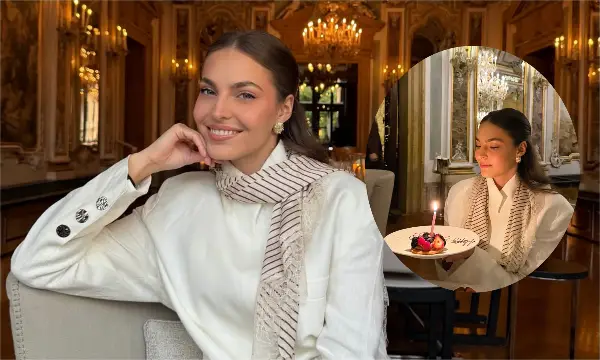 Џејла Рамовиќ го прослави 24. роденден во елегантно издание: Бел костум, нежна марама и доза париски шик