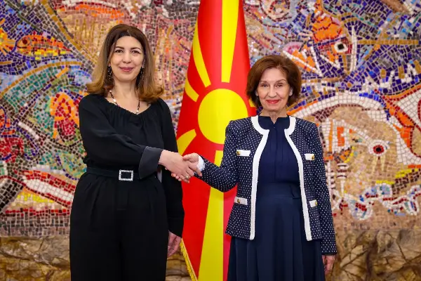 Претседателката Сиљановска-Давкова ги прими акредитивите на новоименуваната амбасадорка на Ерменија, Цовинар Хамбарџумиан