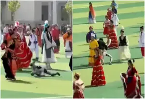 ВИДЕО | Робот танчар „подиве“ во кинеско училиште — ученици панично бегаа, едвај го совладаа