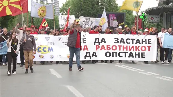 ССМ со првомајски протест за повисока минимална плата, СОНК останува на дијалог