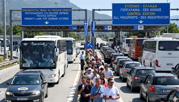 Србите се изборија за полесен влез во Грција, Македонците извисија