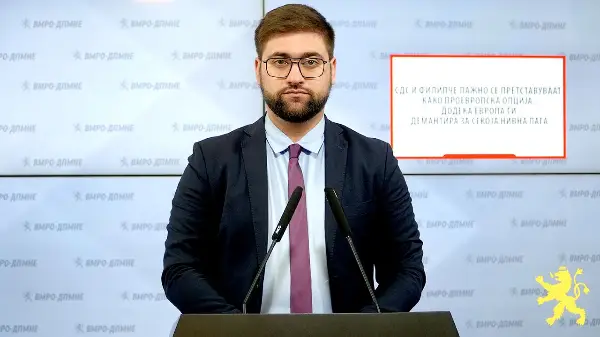 Манасиевски: СДС и Филипче лажно се претставуваат како проевропска опција, додека Европа ги демантира за секоја нивна лага
