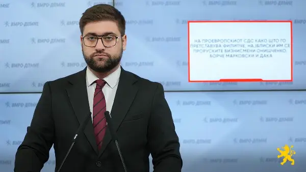 Манасиевски: На проевропскиот СДС како што го претставува Филипче, најблиски им се проруските бизнисмени Онишченко, Борче Марковски и Дака