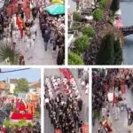 Традиционално моштите на Свети Георгиј Победоносец во литија ја осветија Струга