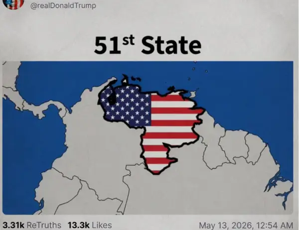 Трамп објави карта, на која Венецуела е 51. држава на САД 