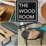Клуб масите од орев и епоксидна смола на Wood room го претвораат домот во уметност