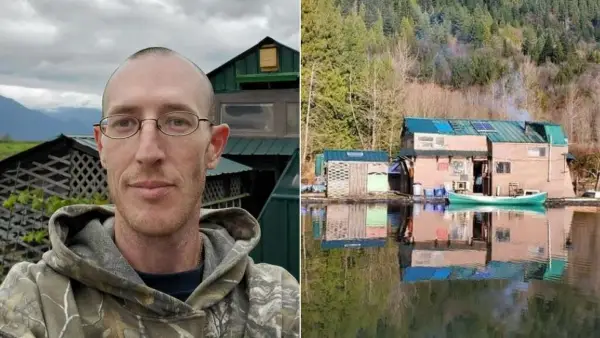 17 години живее на островот што сам го изградил: Огледува храна во градината, а има и кокошки (ВИДЕО)