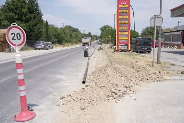 Се гради гасоводна мрежа во индустриската зона во Доброшане (ФОТО)