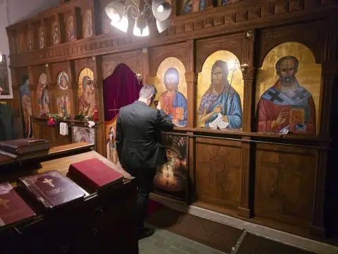Градоначалникот на општина Василево за Спасовден со жителите на Дукатино