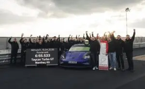 Вечерно кино: Porsche Taycan Turbo GT Manthey постави нов рекорд на Nürburgring