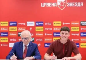 Лука Грчевски потпиша професионален договор со Црвена Звезда
