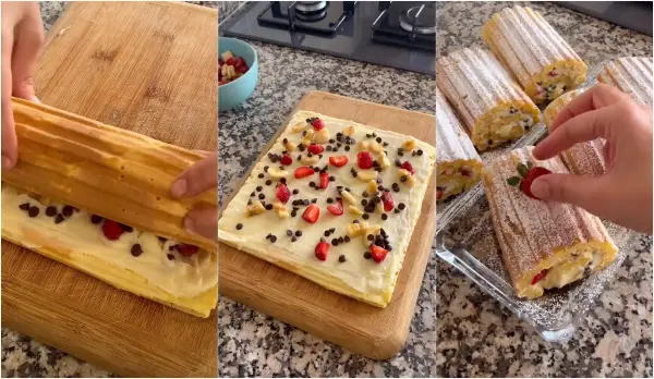 Турски ролат со јагоди на тостер: Најбрзиот и највкусниот десерт што ќе го пробате