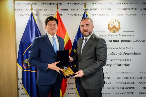 Тошковски – Рокас: Продолжува силната поддршка на ЕУ за реформите и јакнењето на капацитетите на МВР