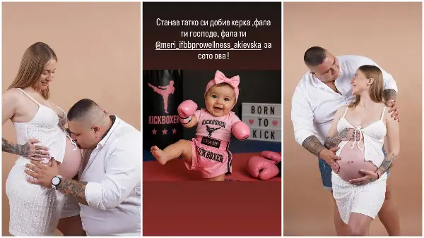 Бодибилдерката Мери Акиевска стана мајка - Ги сподели првите фотографии од ќерката