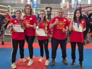 Задоволство во Самурај по двете злата и среброто на Балканското кик бокс првенство