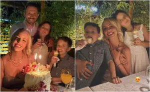 ФОТО | Тамара блеска од среќа — ретка фотографија со децата и со Лука по посебен повод