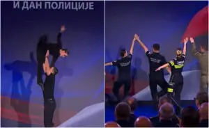 ВИДЕО | Најдоброто нешто што ќе го видите денеска — српски полицајци заиграа балет на Денот на полицијата