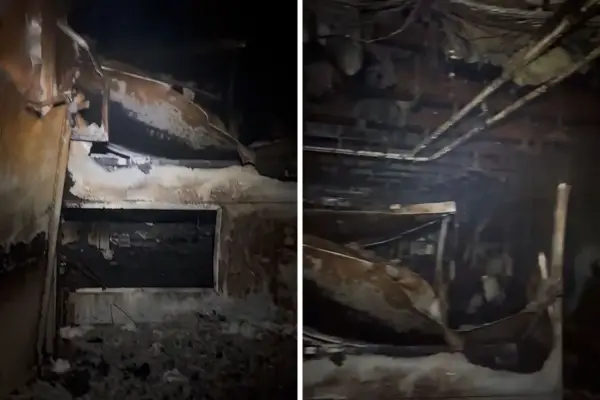 ВИДЕО: Први снимки од штетата на американскиот носач на авиони