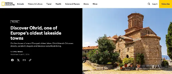 National Geographic: Охрид останува потсетник дека вистинските вредности понекогаш се кријат токму во местата каде времето застанало доволно долго за историјата да остане жива