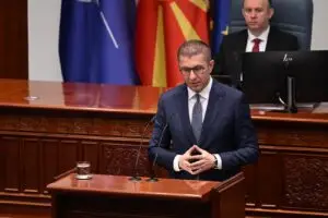 Премиерот Мицкоски на Годишниот состанок на Управниот одбор на Центарот за извонредност во финансиите