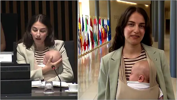 Шведска министерка со 3-месечното бебе дојде на состанок на ЕУ: „Мајките не мора да бираат меѓу кариера и семејство“