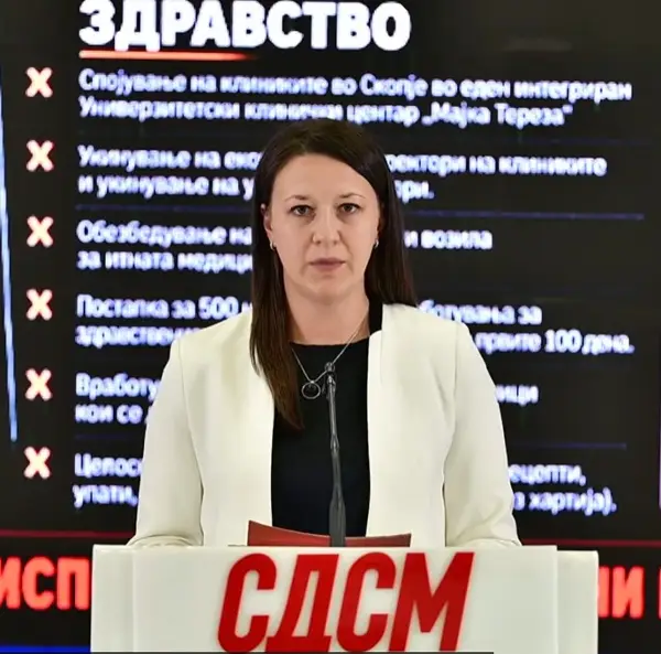 Младеновска: 2 години Влада на Мицкоски – Здравството е во тотален распад, ништо од ветеното не е исполнето