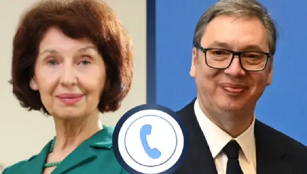 ВУЧИЌ И СИЛЈАНОВСКА-ДАВКОВА РАЗГОВАРАЛЕ ТЕЛЕФОНСКИ Потврдена спремноста за унапредување на соработката