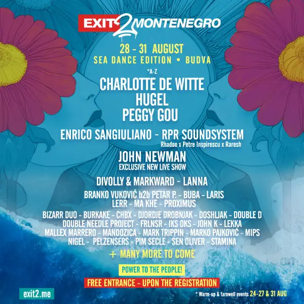 EXIT to Montenegro бележи рекордни 40.000 апликации пред стартот