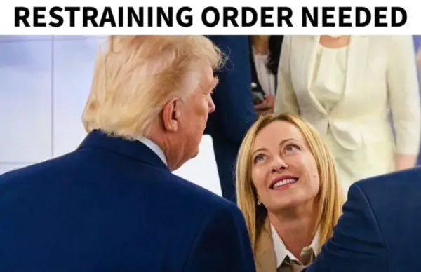 Трамп објави фотографија со Мелони, со назнака „Итна забрана за пристап“