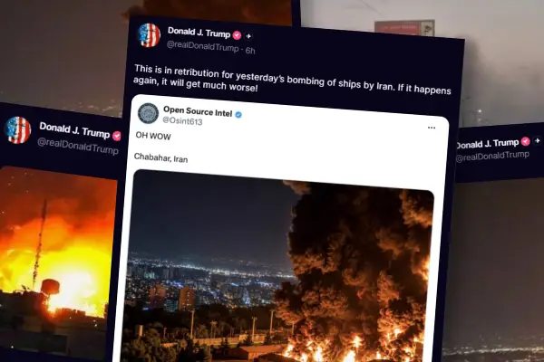(ВИДЕО) Трамп објави фотографии и снимки од нападот врз Иран: „Ова е одмазда“