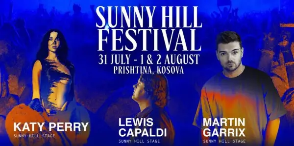 KATY PERRY, MARTIN GARRIX, LEWIS CAPALDI, PAWSA И KEINEMUSIK МЕЃУ ХЕДЛАЈНЕРИТЕ НА SUNNY HILL FESTIVAL 2026