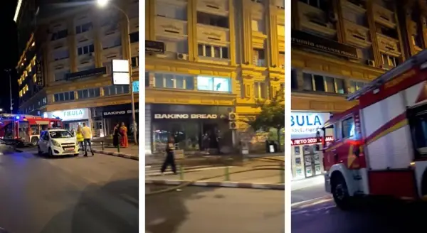Пожар избувна во локал во центарот на Скопје