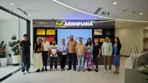 ФОТО + ВИДЕО | Кинеската компанија „Аерофуџија“ за „Слободен печат“: Планираме да го продаваме летечкото такси и во Европа