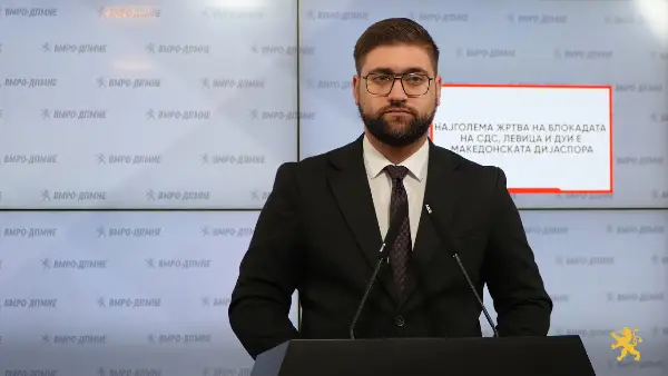 Манасиевски: Најголема жртва на блокадата на СДС, Левица и ДУИ е македонската дијаспора