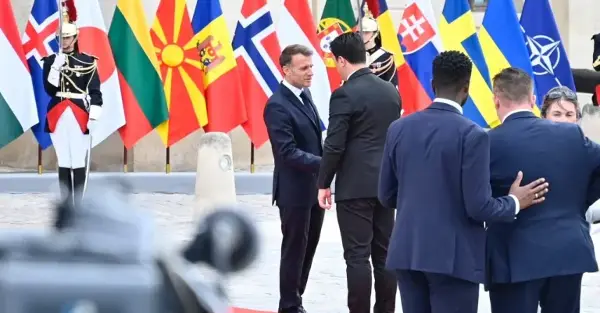 Макрон ги пречека европските лидери, меѓу кои и вицепремиерот Беким Сали