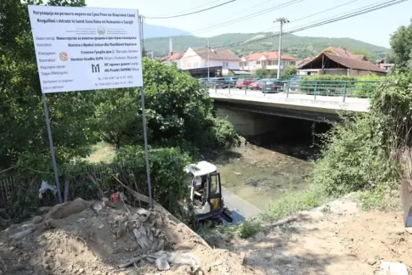 Со 6.000.000 евра се уредува 12 км од коритото на Сува Река во Сарај