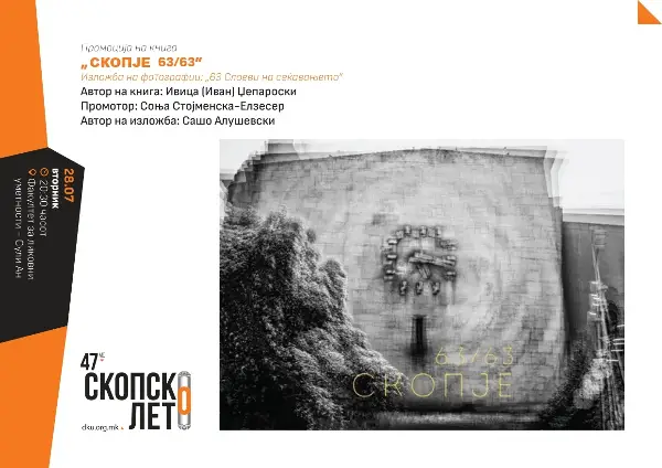 Уметничкиот проект „Скопје 63/63“ и театарска премиера на Скопско лето