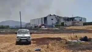ВИДЕО | Страшна експлозија во фабрика за оцет во Грција — загина работник, тројца се уапсени