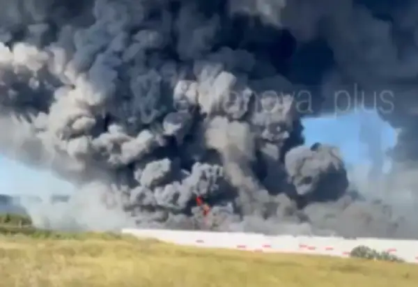 (Видео) Нов бран украински напади: Густ чад се издига над руски градови