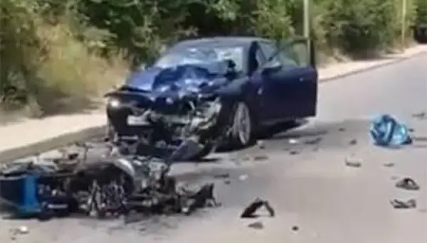 Во несреќата во која загина мотокциклист, учествувало и друго возило – полицијата го уапси возачот кој  побегнал без да им пружи помош на повредените