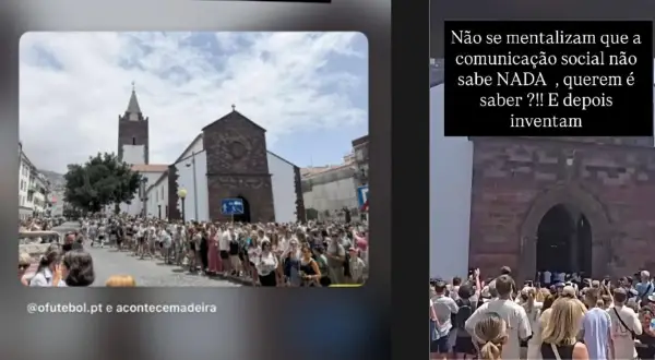 (Фото) Стотици луѓе се собраа пред катедрала затоа што мислеа дека Роналдо се жени, неговата сестра се огласи